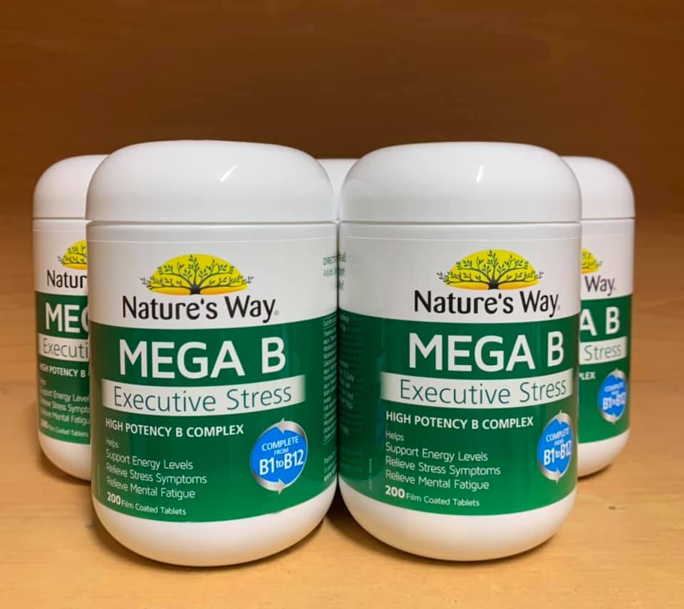 Nature's Way Mega B Executive Stress 200 Tablets