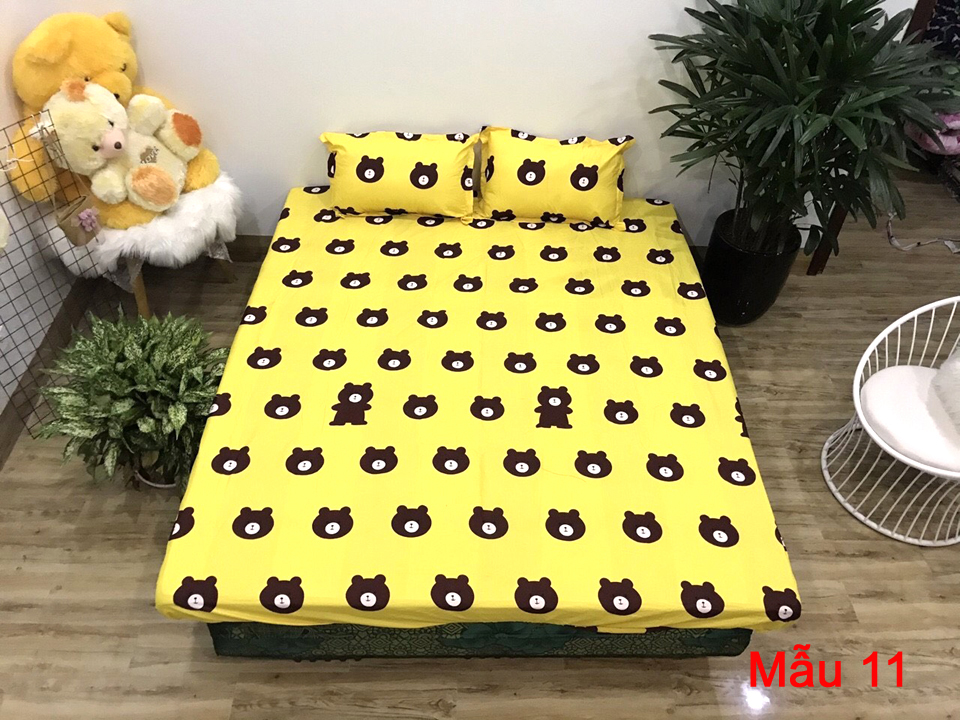 Bộ chăn ga 3 món kiểu hàn quốc mới nhất 2020