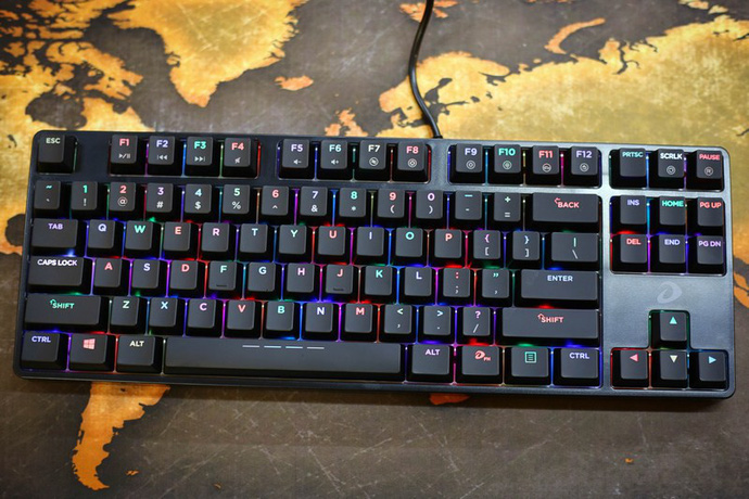 Phím cơ DareU EK880 RGB Black Red Switch BH 2 năm