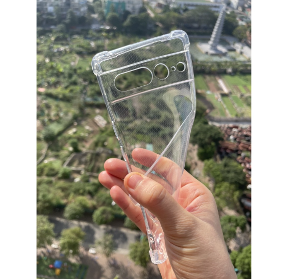 Ốp lưng dẻo trong chống sốc 4 góc cho Google Pixel 7, Pixel 7 Pro