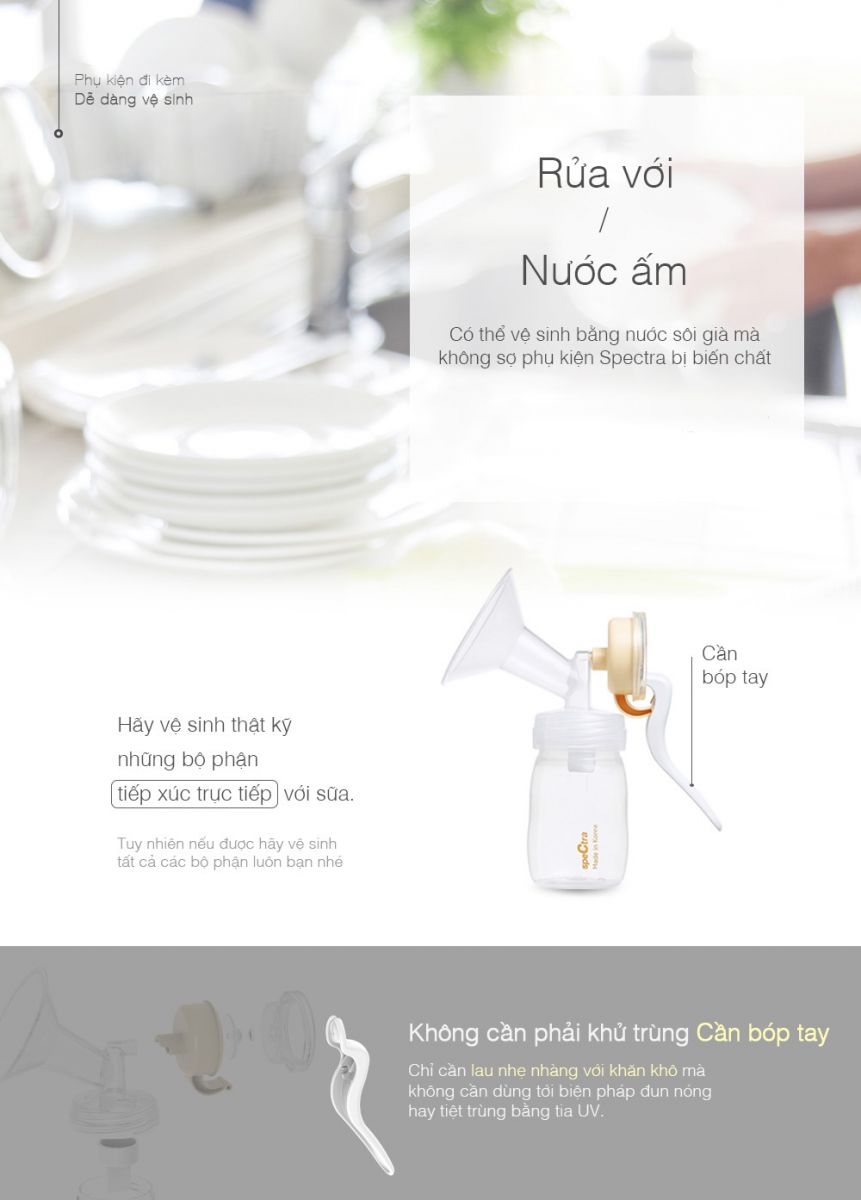 Máy hút sữa bằng tay Spectra Wide
