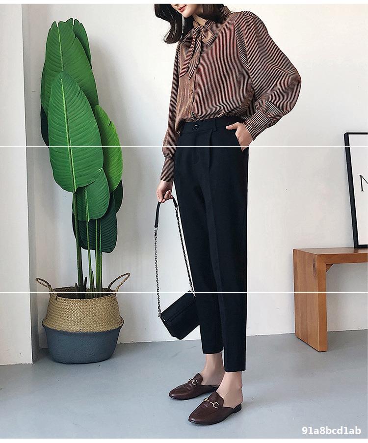 [HCM]Quần tây nữ baggy bigsize màu đen