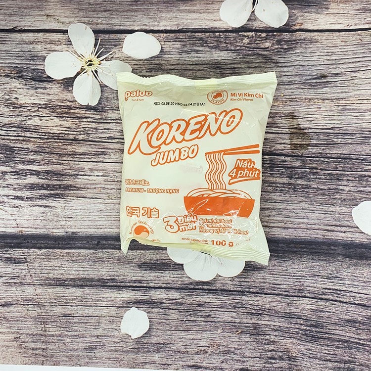 1 GÓI MỲ KORENO 100GR Giá tốt(Vị kim chi)