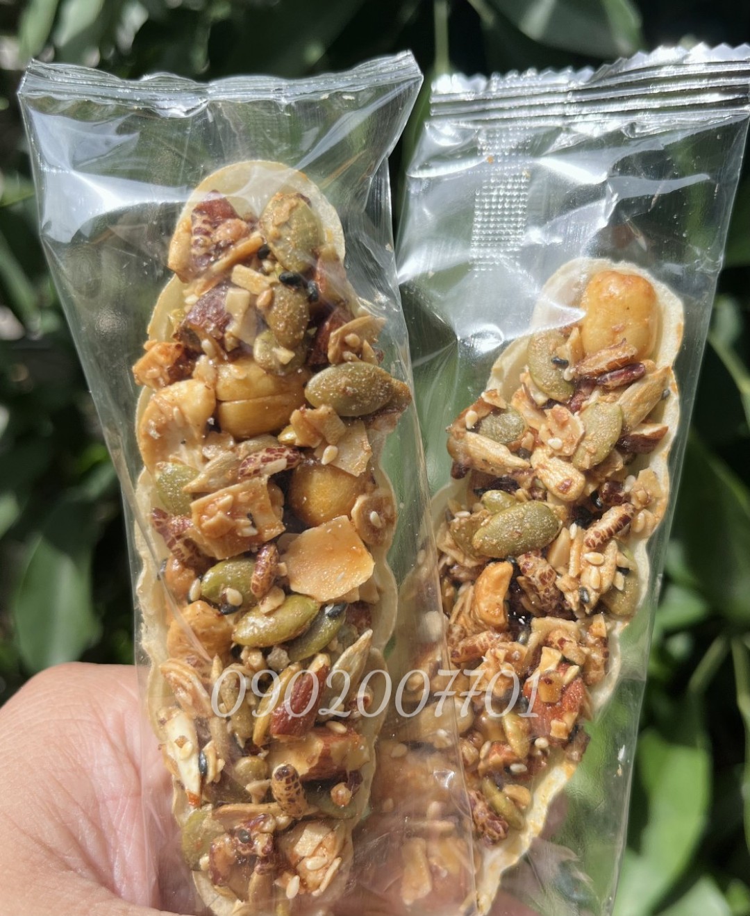 Bánh thuyền mix hạt dinh dưỡng thơm ngon - bao bì từng miếng - giảm cân- đồ ăn vặt