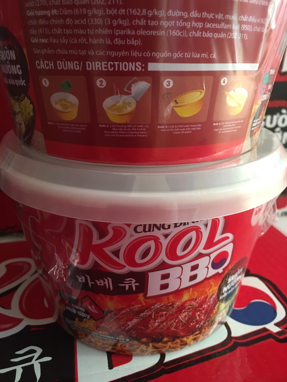 [HCM]2 Hộp Mì Trộn Cung Đình Kool BBQ 105g