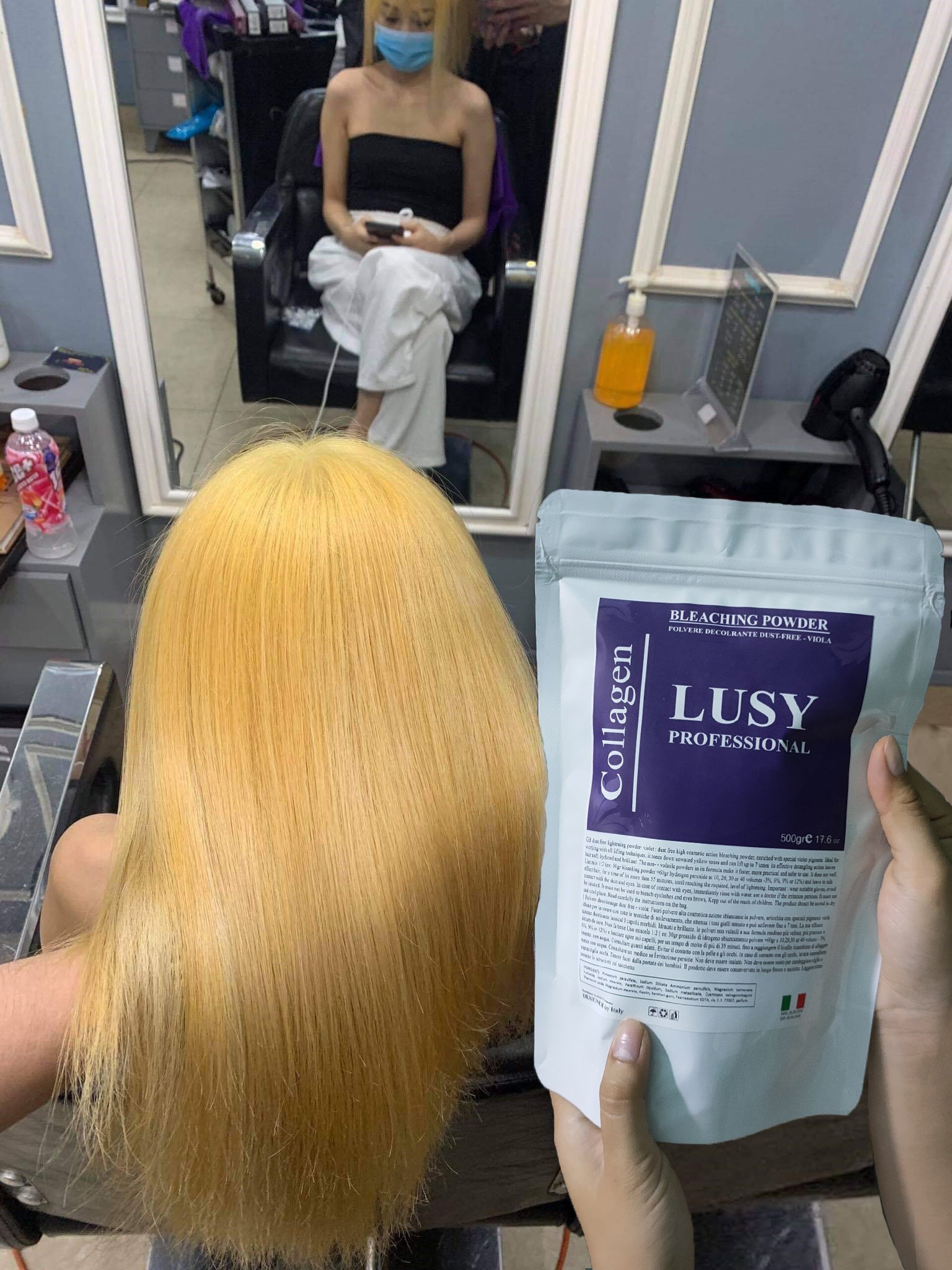 BỘT TẨY TÓC TÍM COLLAGEN LUSY