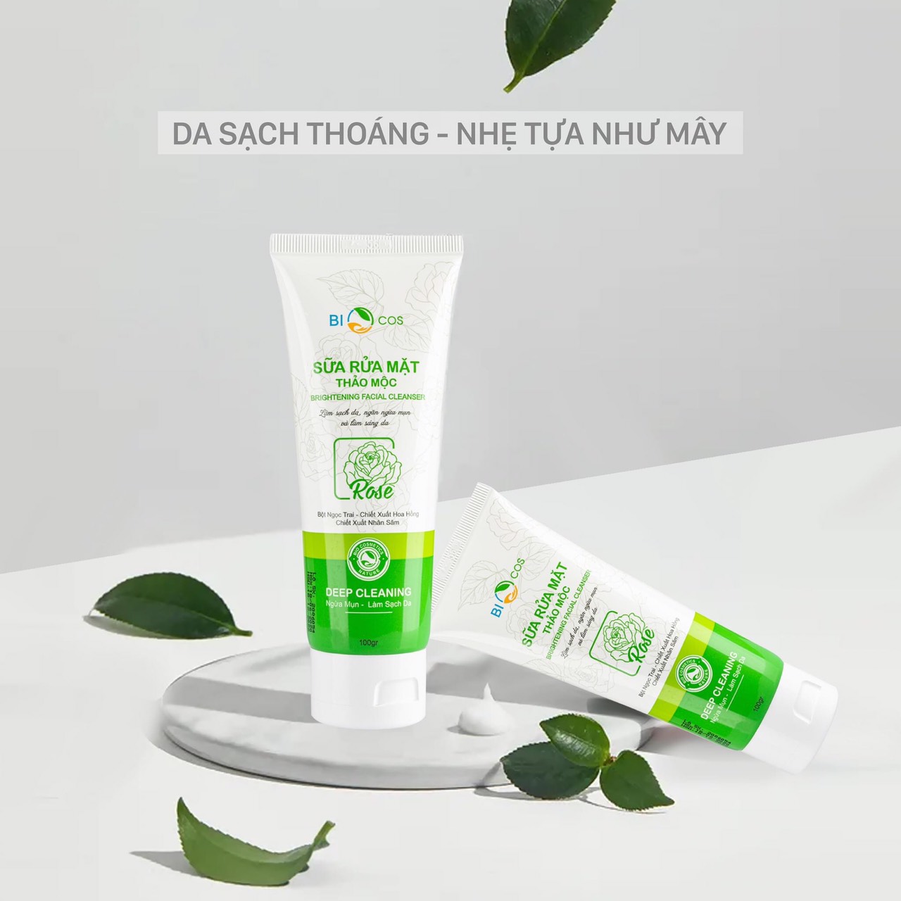 Sữa Rửa Mặt Ngừa Mụn,Sáng Da BIOCOS 120gr.
