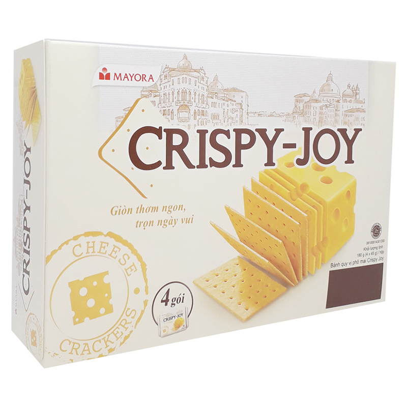 [HCM ship 2h] Bánh Crispy Joy Vị Phô Mai 156g