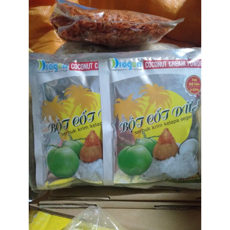 bột cốt dừa dragon nguyên chất 100%:thơm hơn & béo hơn [gói 50g]