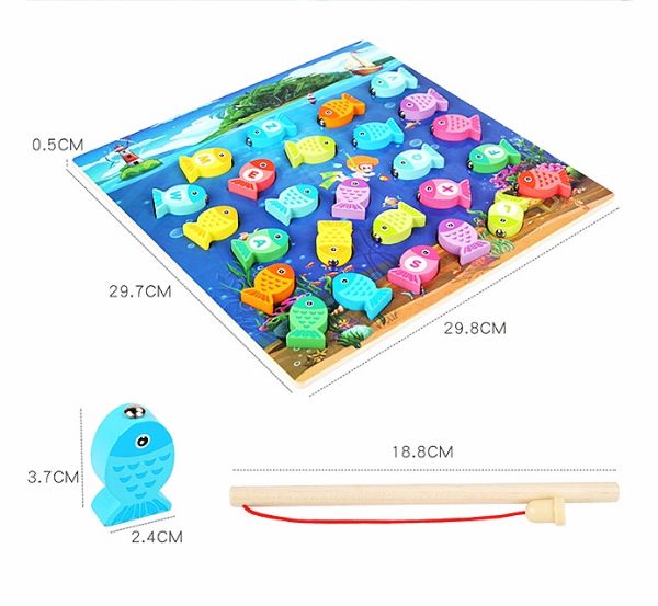 [HCM]ĐỒ CHƠI BẢNG GỖ CÂU CÁ