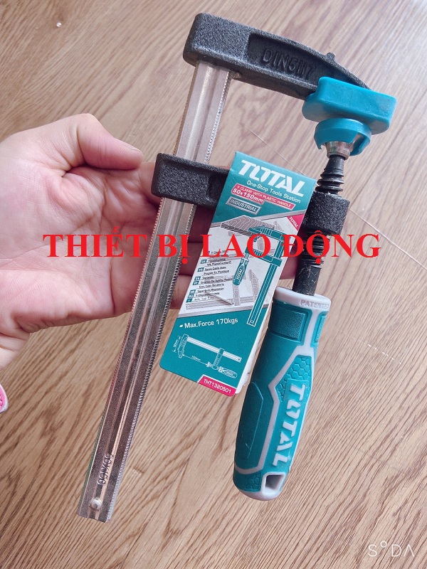 Kẹp gỗ chữ f 50x150mm total - tht1320501