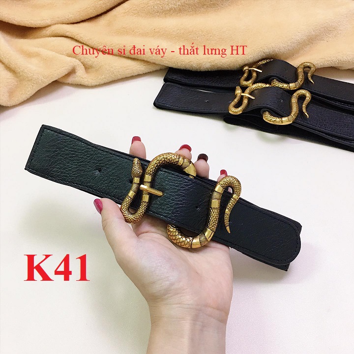 Đai váy belt RẮN LƯỢN 3cm K41