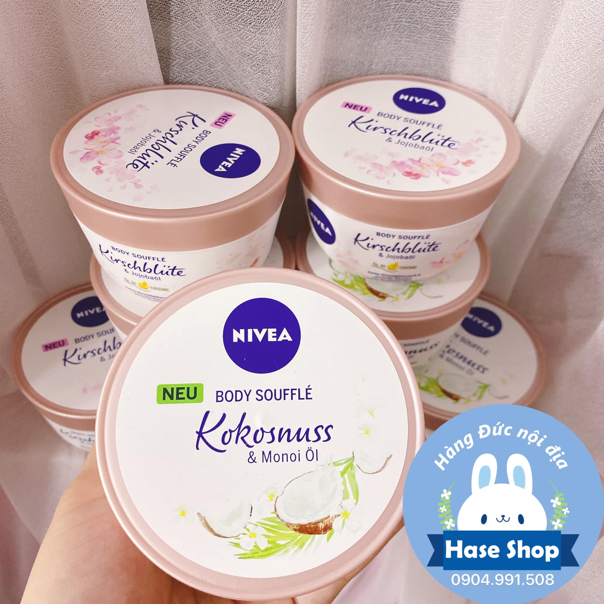 [Nội địa Đức có BILL] Kem dưỡng ẩm Nivea Body Soufflé