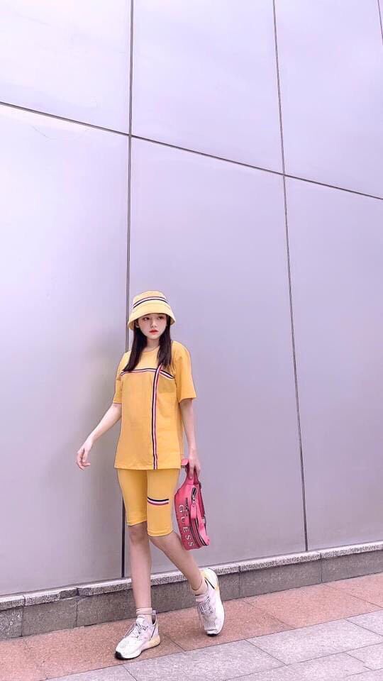 [HCM]SET BỘ THỜI TRANG LỬNG PHỐI VIỀN SỌC SIÊU DỄ THƯƠNG