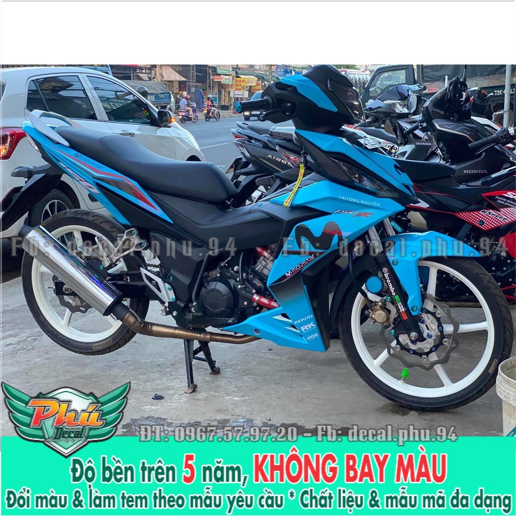 Tem rời Winner V1 Movistar xanh đen (X)