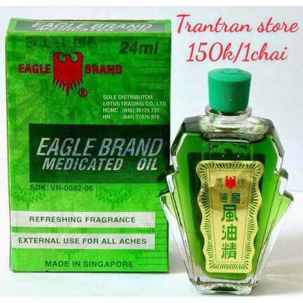 Dầu gió Xanh Con Ó Eagle Brand của Mỹ 24ml