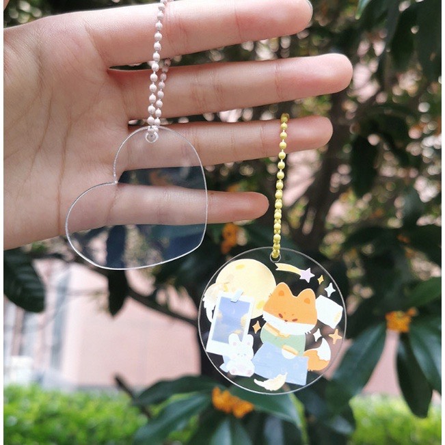 COMBO 3 Set tự làm móc khóa acrylic handmade ( tặng kèm 1 tờ sticker)