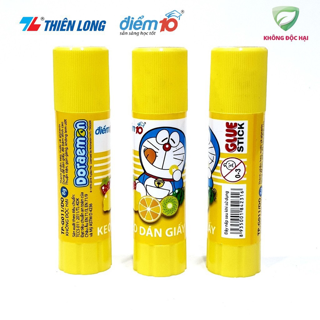 Combo 3 Lọ Hồ Khô Dán Giấy Doremon
