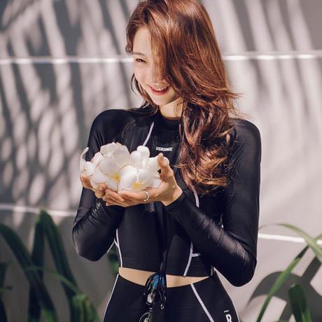 Bikini tay dài quần dài đen viền trắng?(kèm hình thật)
