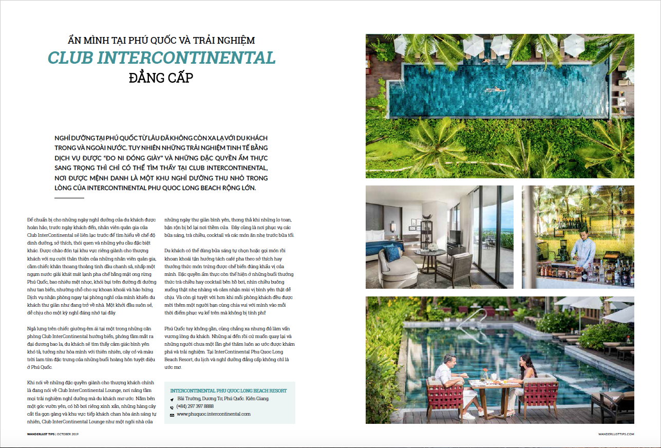 TẠP CHÍ WANDERLUST TIPS THÁNG 10.2019 (VOL.39)