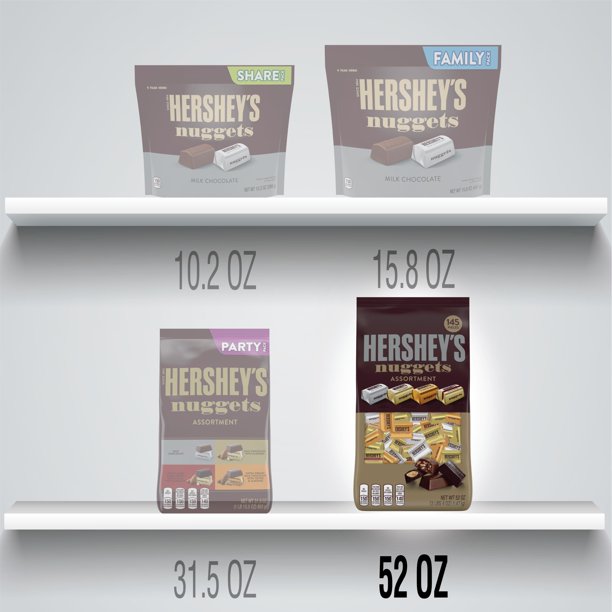 [HÀNG MỸ] Kẹo Chocolate Hershey's Nuggets - Túi 1,47Kg