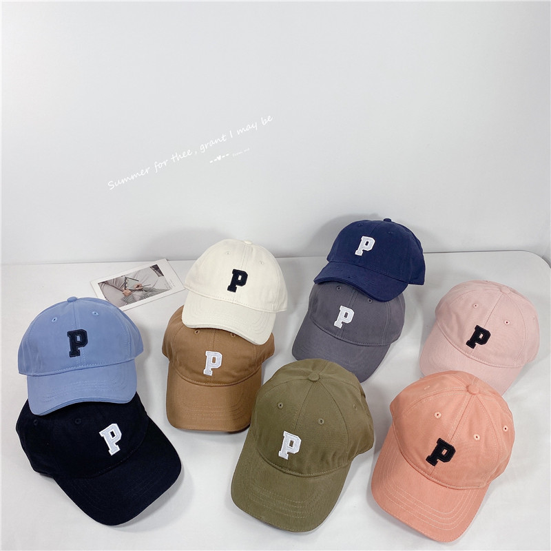 Nón/ mũ kết chữ P cho bé trai và bé gái chất cotton mềm mịn