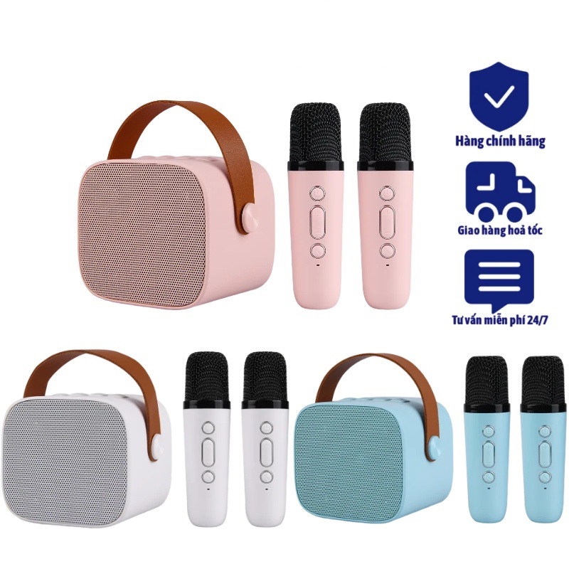 Loa Karaoke Mini K12 Kèm 2 Micro loại tốt