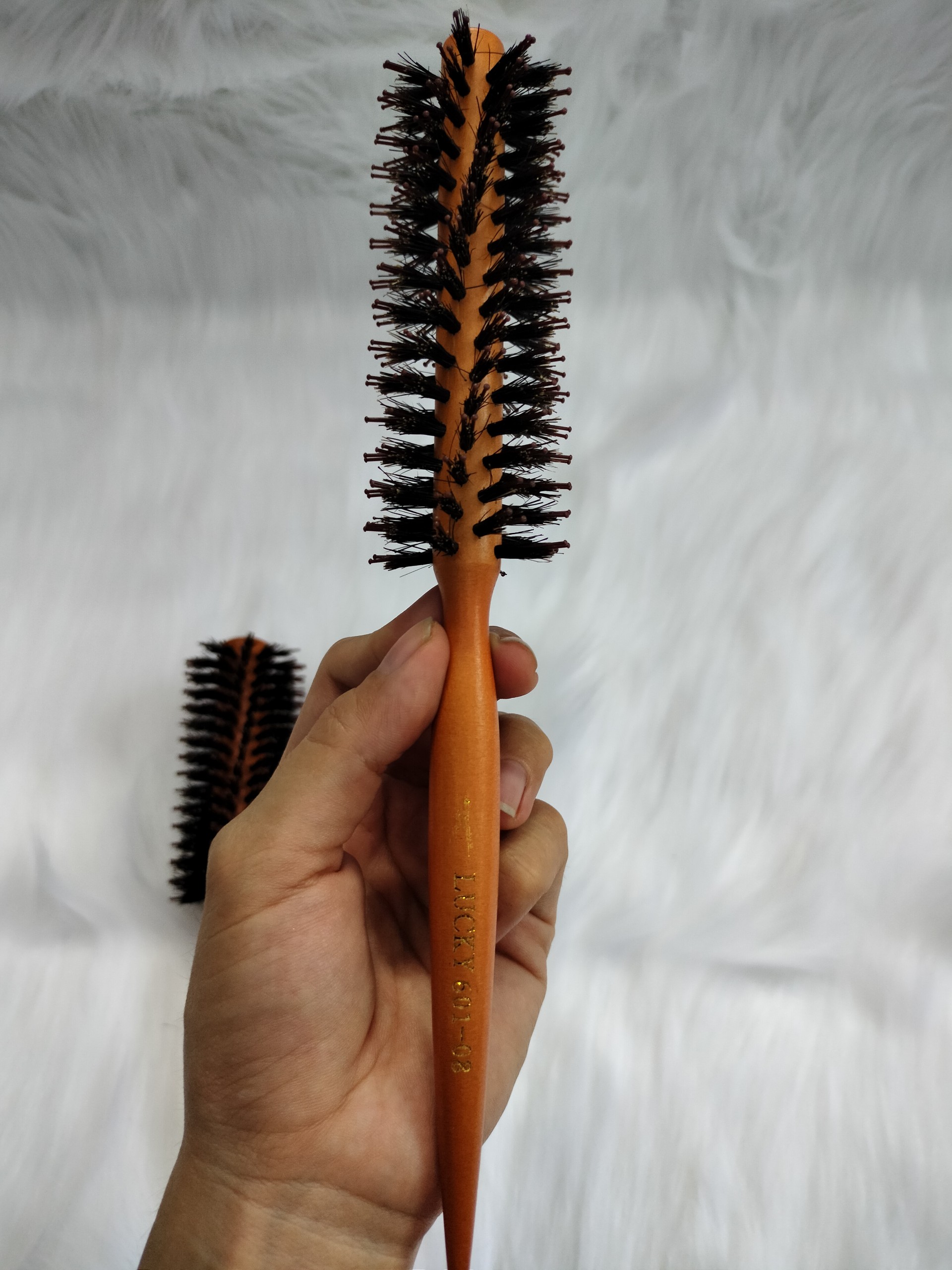 Lược chải tóc uốn có 3 kích cỡ màu NÂU ĐẬM