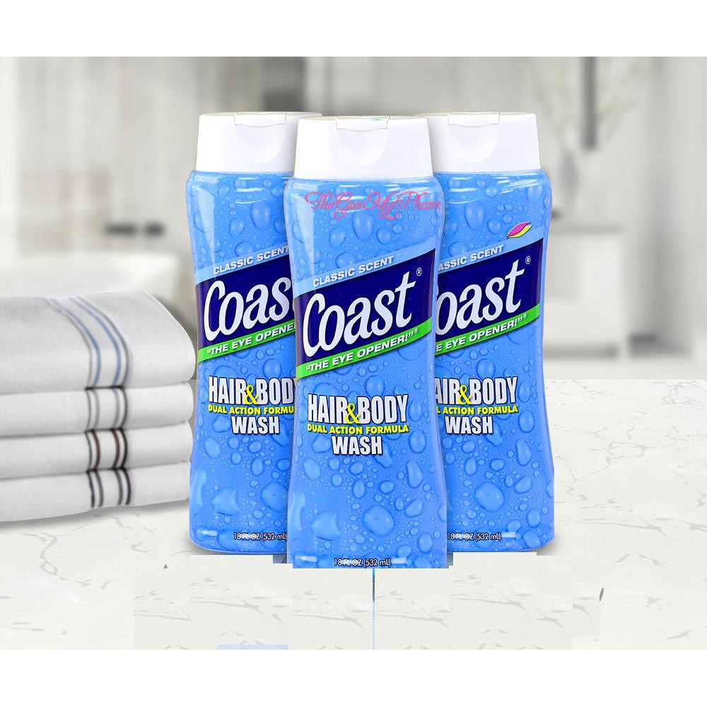 Sữa tắm gội Coast Mỹ 532ml