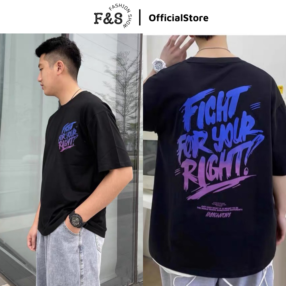 Áo thun tay lỡ unisex SAD BOIZ FIGHT FOR YOUR RIGHT form rộng tay lỡ - Áo phông F&S cho nam nữ, cặp đôi hội nhóm phong cách hàn quốc