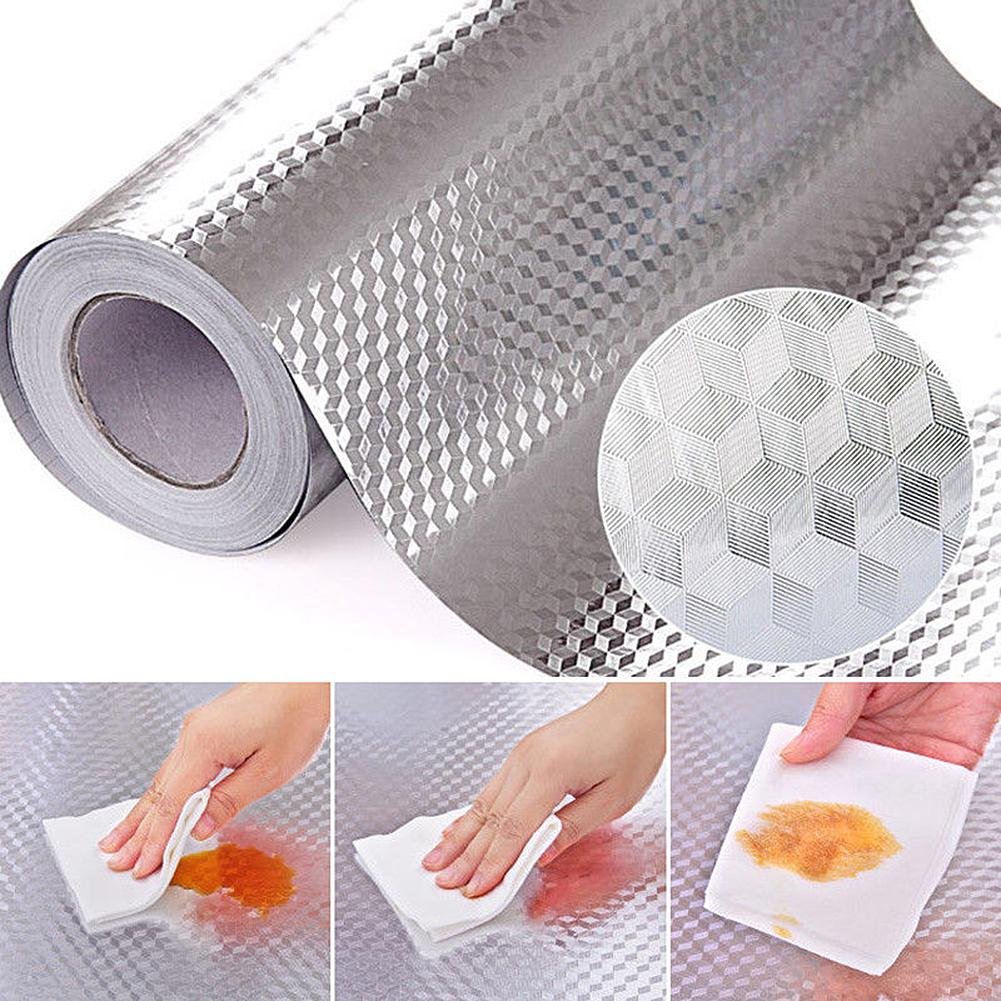 Cuộn giấy bạc dán bếp chống thấm đa năng khổ 3m x 60cm HL697