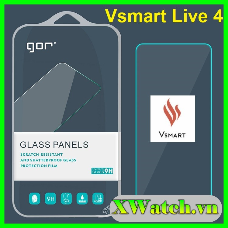 Fulbox 2 kính Cường lực Gor Vsmart Live 4 / Joy 4 trong suốt