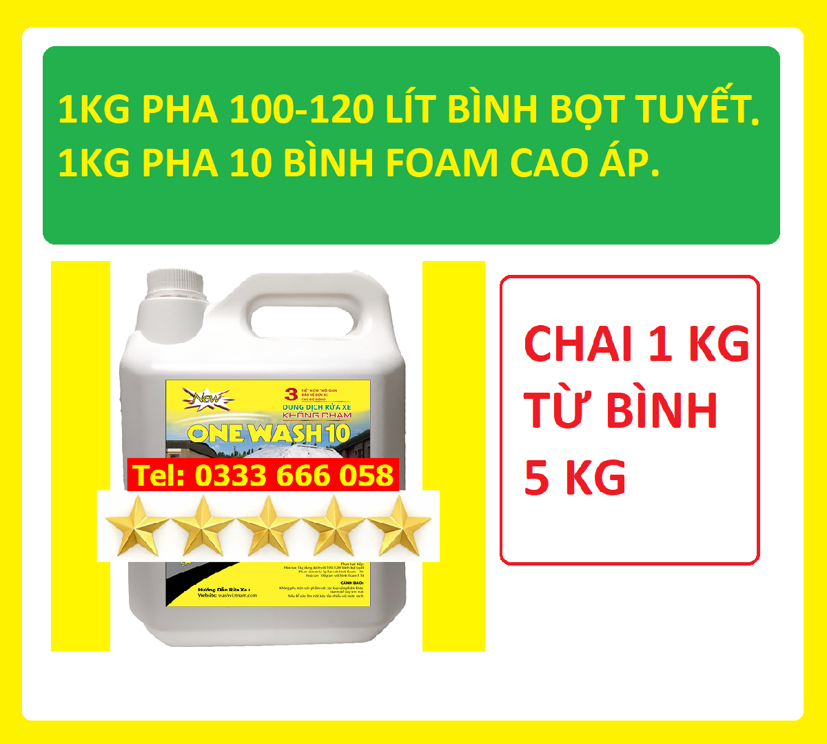 DUNG DỊCH RỬA XE KHÔNG CHẠM