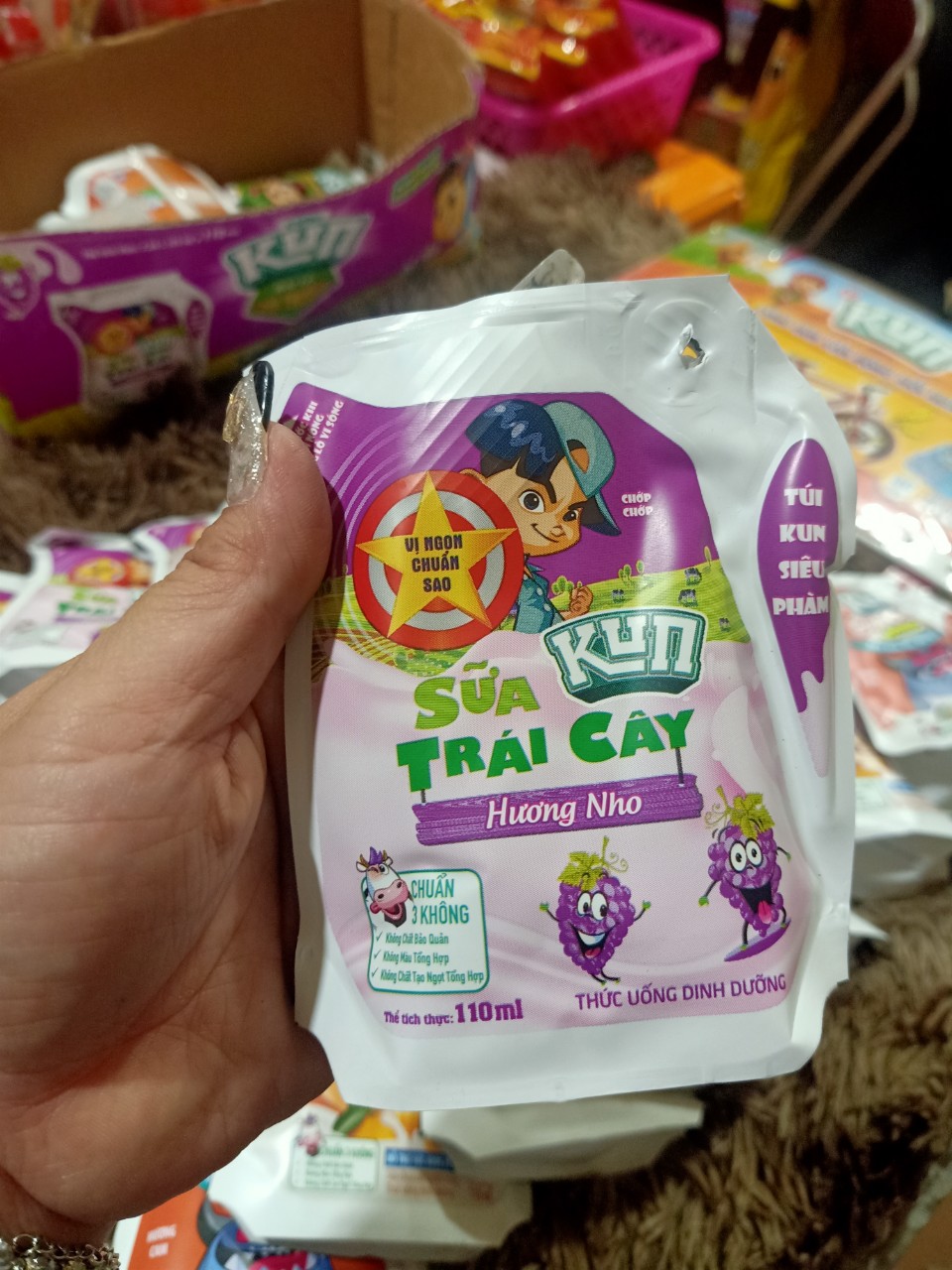 Sữa Kun túi 110ml  thùng 24 túi