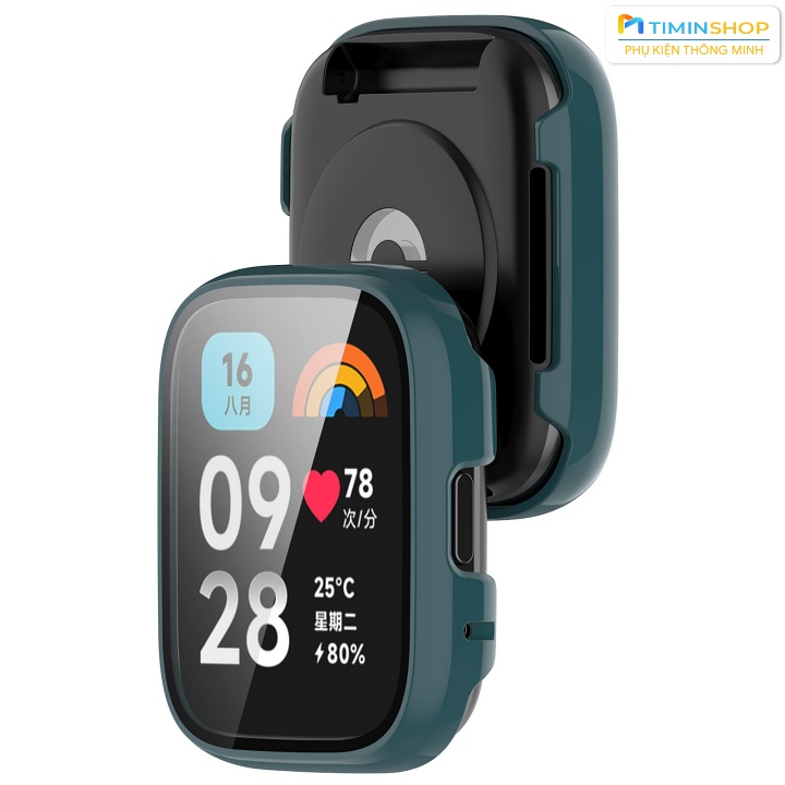 Ốp cho Xiaomi Redmi Watch 3 Active 46mm - Chất PC + kính cường lực (OCLMI3A)
