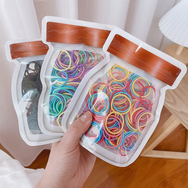 Set 100 dây chun cột tóc cho bé