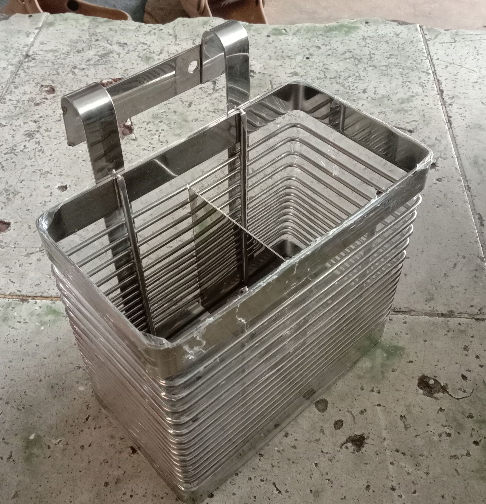 Ống đũa đôi 2 ngăn inox 304 , hàng cao cấp
