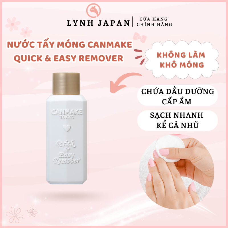 Nước Tẩy Móng Có Dưỡng Canmake Quick Easy Remover Nhật Bản