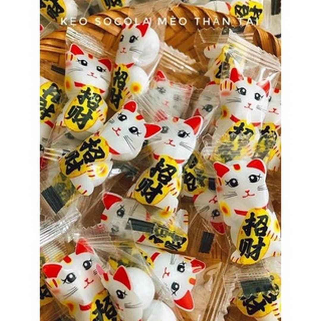 Kẹo socola mèo thần tài - siêu ngon 100g