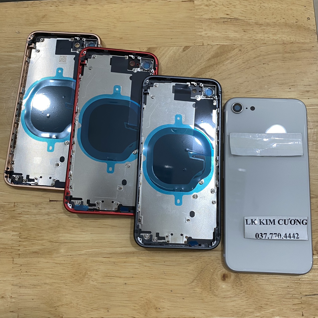 Bộ vỏ thay thế IP 8G ZIN(TEM ĐỎ)