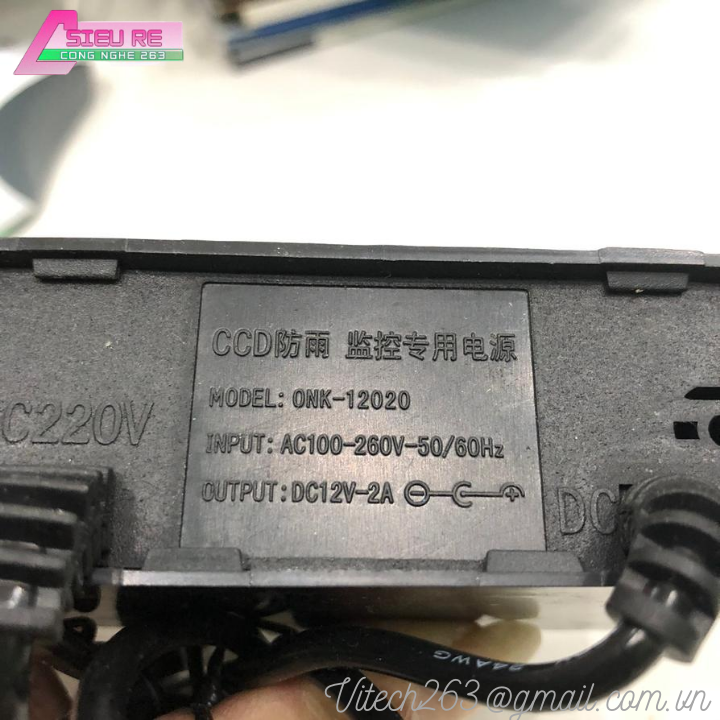 Nguồn treo 12V-2A Dùng Cho Mắt Camera Quan Sát