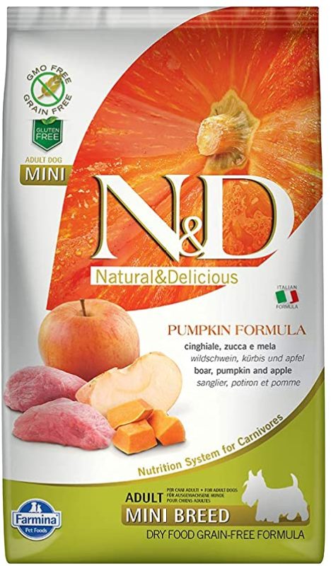 Farmina - N&D PUMPKIN DOG boar, apple mini adult 2.5kg