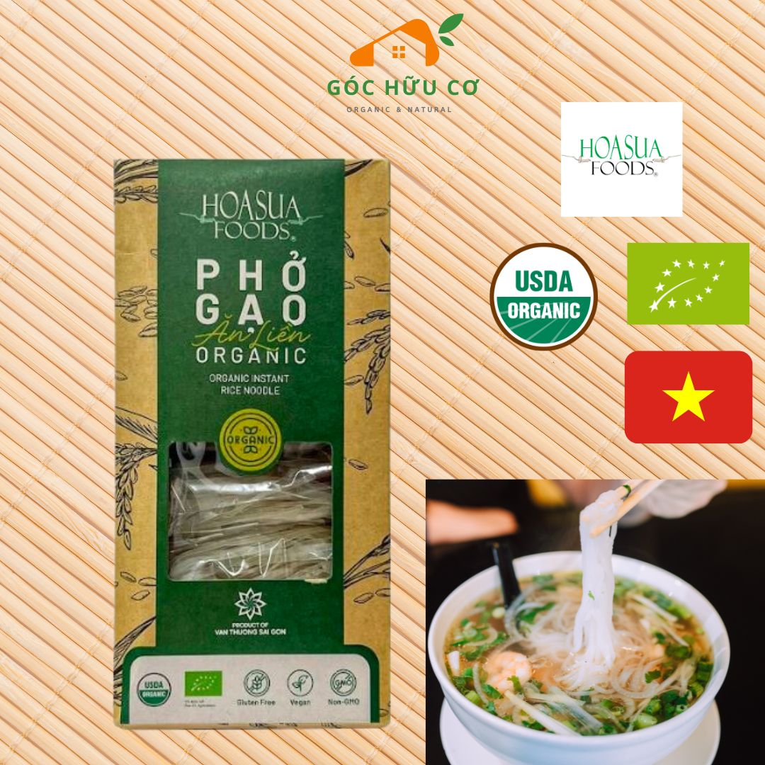 Organic Instant Noodle Hoa Sua Foods 360g - Organic Pho - Organic Instant Noodles - Goc Huu Co