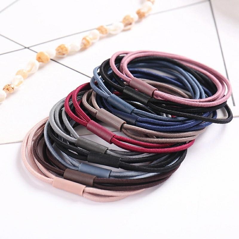 COMBO 5 THUN CỘT TÓC MIX 3 VÒNG - SET 02 CỘT TÓC RAIBOW