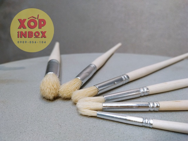 Bộ cọ đầu tròn lông heo WeiYiMei 6pc