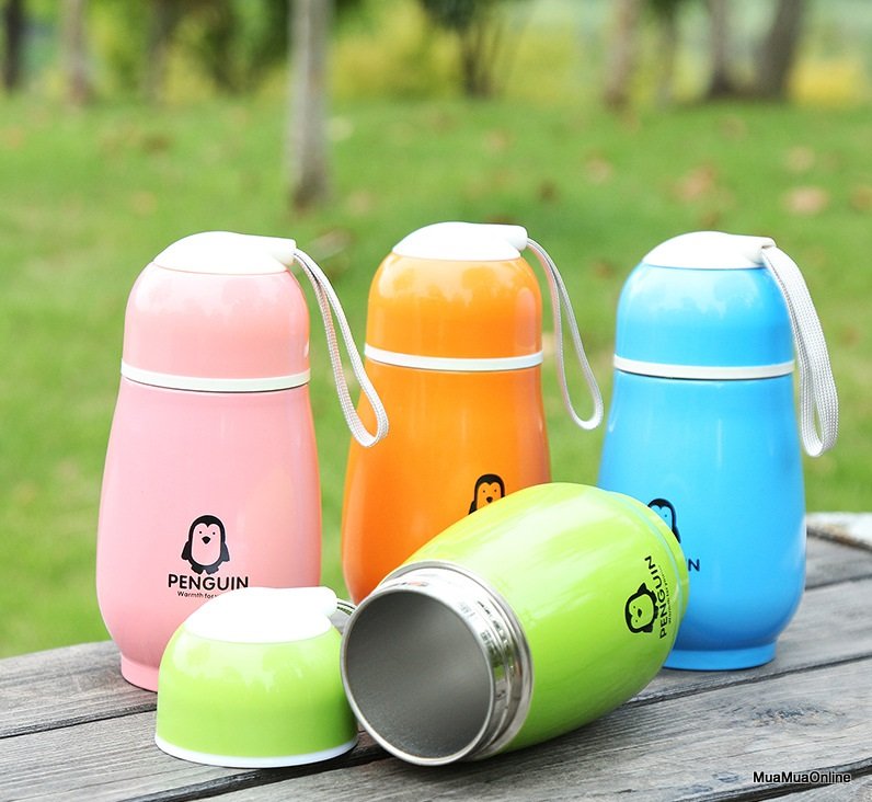 Bình giữ nhiệt chim cánh cụt siêu yêu dung tích 150ml
