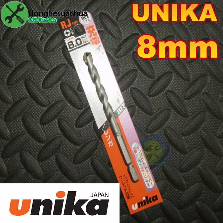 [HCM]Mũi khoan tường Unika 8mm RJ 8.0 x 115 đuôi lục giác