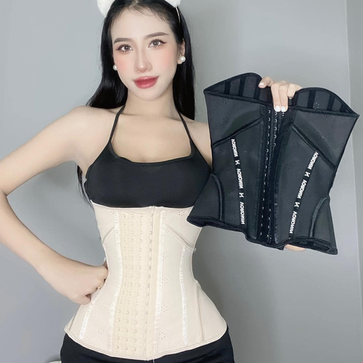 (FREE:thước dây) Đai latex Voronin biến nhiệt(2023-Italia) siêu cao cấp,dài 26cm,29cm-Lựa chọn số 1 cho VÒNG EO THON GỌN và BODY GỢI CẢM