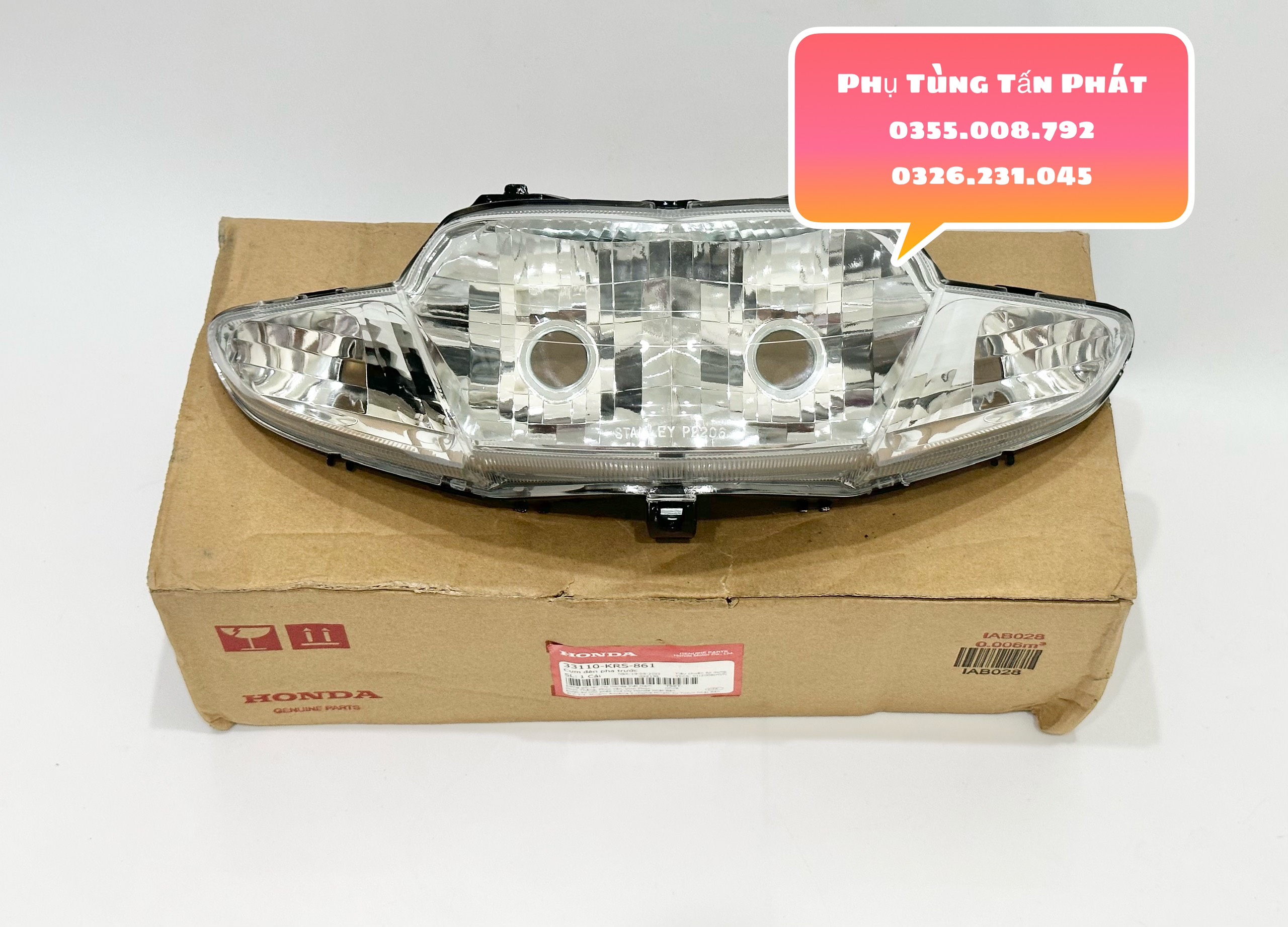 Pha đèn - choá đèn wave nhỏ chính hãng honda
