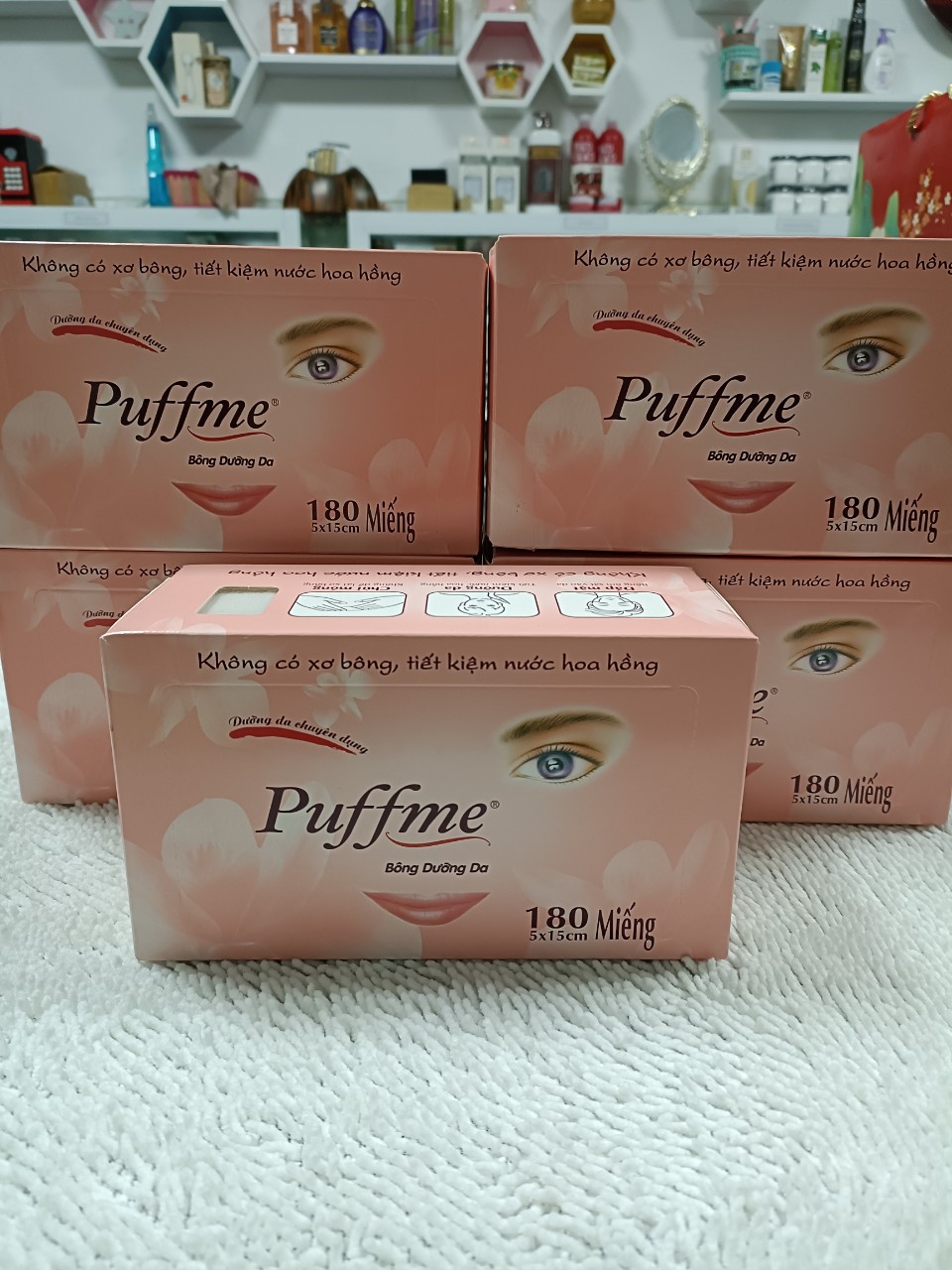 Bông Dưỡng Da Puffme 180 miếng